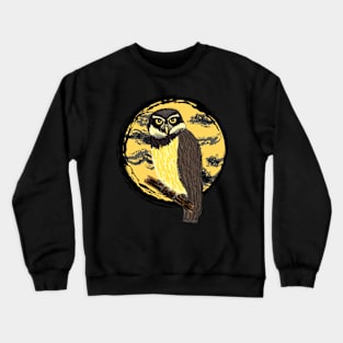 Artwork of a Spectacled Owl II Crewneck Sweatshirt